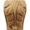 Ekena Millwork 3 1/4"W x 2 3/4"D x 5"H Medium Acanthus Leaf Block Corbel, Cherry CORW03X03X05BACH - alternate 4